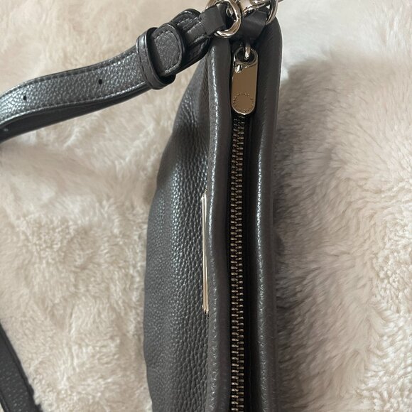 Marc by Marc Jacobs Classic Q Percy Crossbody Gray Pebbles Leather Bag Small - Picture 10 of 13
